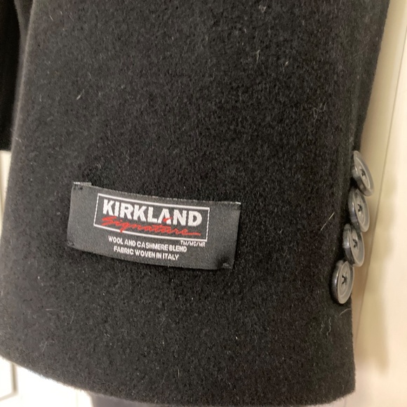 Men’s Wool Cashmere Blend Overcoat Black, Fully Lined 42 Reg - Picture 3 of 15